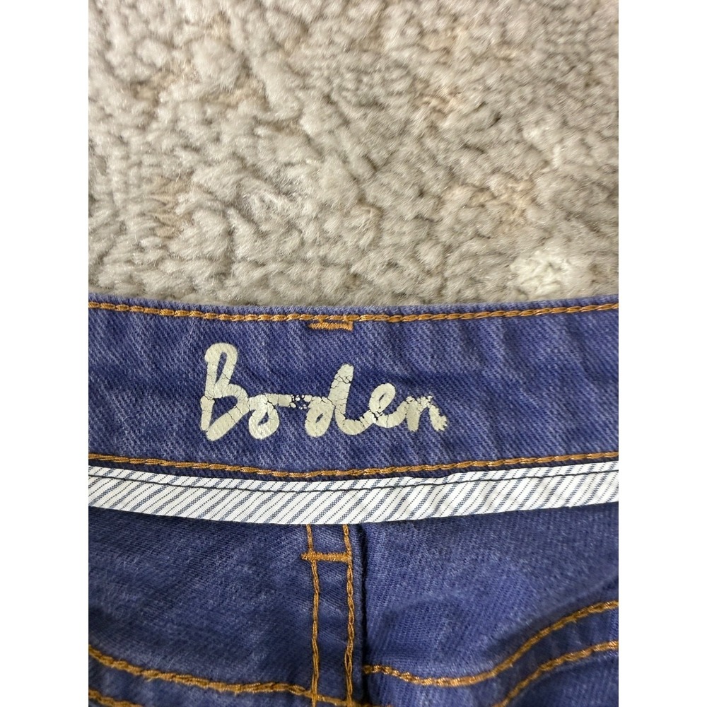 Boden Size 6 Stretch Denim Casual Jeans Purple Blue Pants‎ Button Zip - Picture 8 of 10